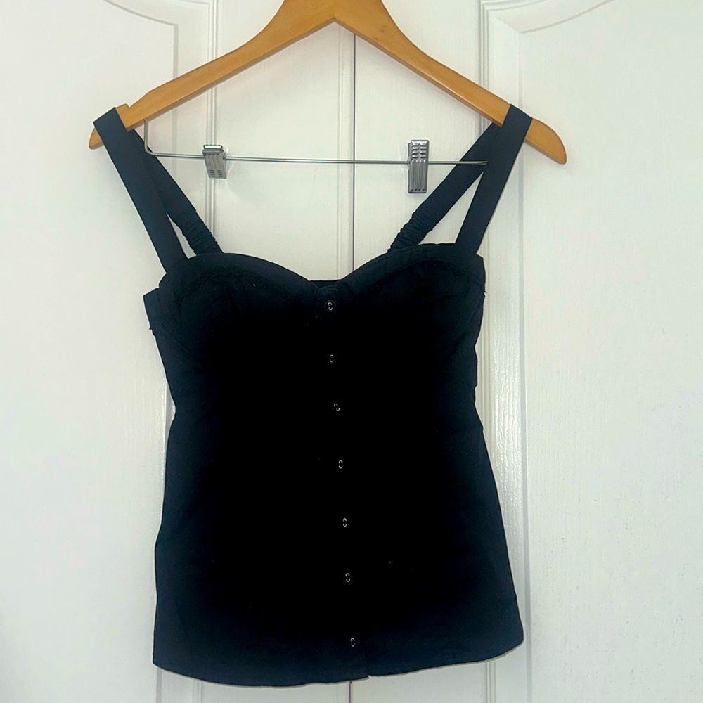 Black tank top